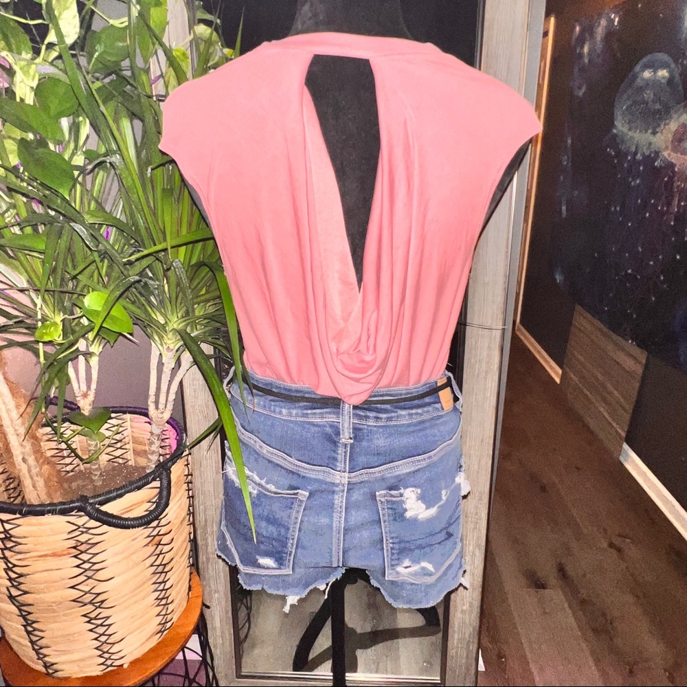 Enough about me… - Scoop Open-Back - Crew Neck Style Fit